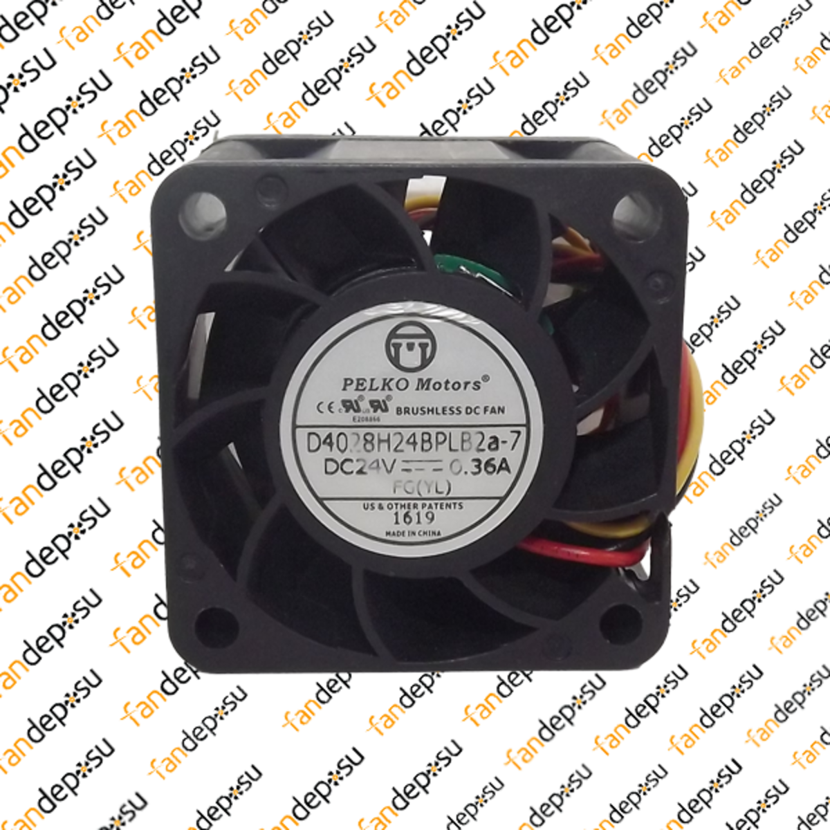 PELKO D4028H24BPLB2a-7 40x40x28mm 24V DC 0.36A PLASTİK KASA PLASTİK KANAT FAN