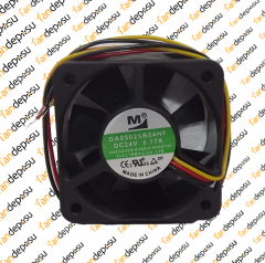 M FAN DA05025B24HF  50x50x25mm 24V DC 0.17A PLASTİK KASA PLASTİK KANAT FAN