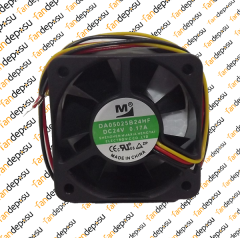 M FAN DA05025B24HF  50x50x25mm 24V DC 0.17A PLASTİK KASA PLASTİK KANAT FAN
