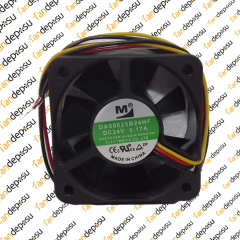 M FAN DA05025B24HF  50x50x25mm 24V DC 0.17A PLASTİK KASA PLASTİK KANAT FAN