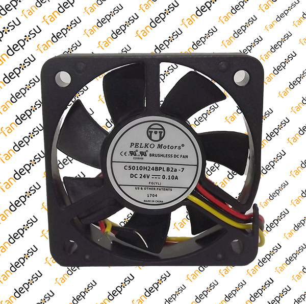 PELKO C5010H24BPLB2a-7  50x50x10mm  24V DC 0.10A PLASTİK KASA PLASTİK KANAT FAN