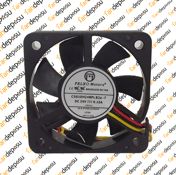PELKO C5010H24BPLB2a-7  50x50x10mm  24V DC 0.10A PLASTİK KASA PLASTİK KANAT FAN