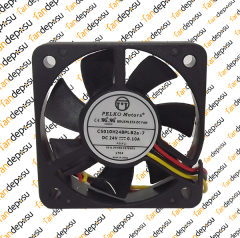 PELKO C5010H24BPLB2a-7  50x50x10mm  24V DC 0.10A PLASTİK KASA PLASTİK KANAT FAN