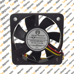 PELKO C5010H24BPLB2a-7  50x50x10mm  24V DC 0.10A PLASTİK KASA PLASTİK KANAT FAN
