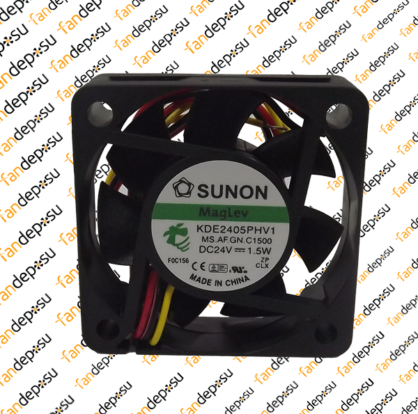 SUNON KDE2405PHV1  50x50x15mm  24V DC 1.5W  PLASTİK KASA PLASTİK KANAT FAN