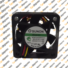 SUNON KDE2405PHV1  50x50x15mm  24V DC 1.5W  PLASTİK KASA PLASTİK KANAT FAN