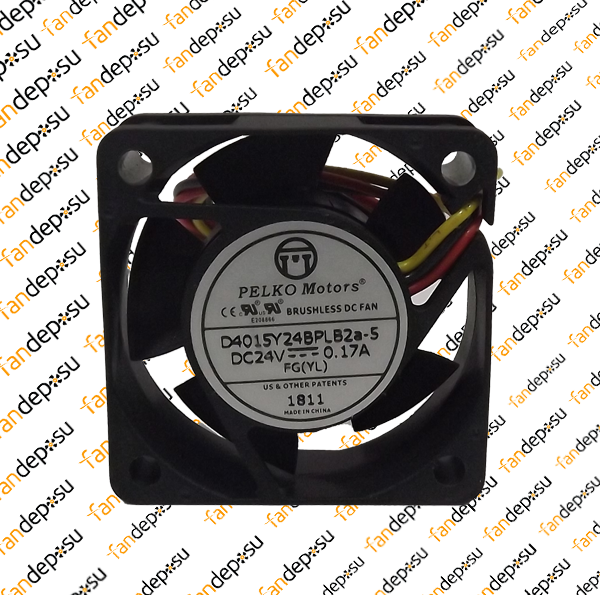 PELKO D4015Y24BPLB2a-5  40x40x15mm  24V DC 0.17A PLASTİK KASA PLASTİK KANAT FAN