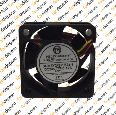 PELKO D4015Y24BPLB2a-5  40x40x15mm  24V DC 0.17A PLASTİK KASA PLASTİK KANAT FAN