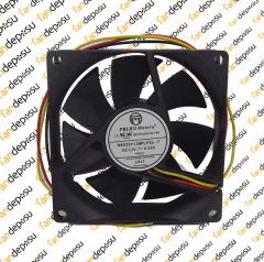 PELKO R8025Y12BPLP2a-7  80x80x25mm 12V DC 0.52A  PLASTİK KASA PLASTİK KANAT FAN