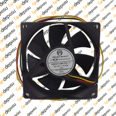PELKO R8025Y12BPLP2a-7  80x80x25mm 12V DC 0.52A  PLASTİK KASA PLASTİK KANAT FAN