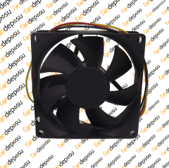 PELKO R8025Y12BPLP2a-7  80x80x25mm 12V DC 0.52A  PLASTİK KASA PLASTİK KANAT FAN