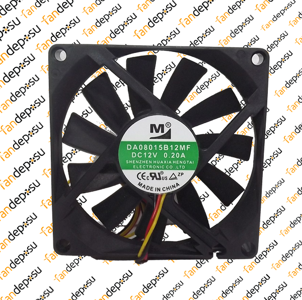M FAN DA08015B12MF  80x80x15mm 12V DC 0.20A PLASTİK KASA PLASTİK KANAT FAN