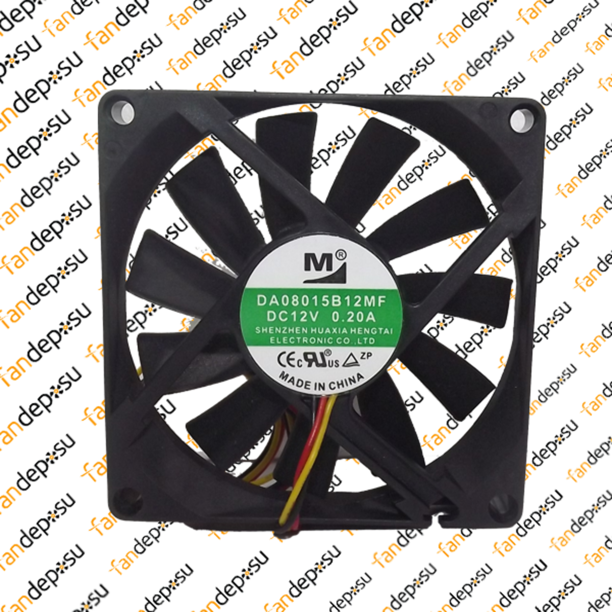 M FAN DA08015B12MF  80x80x15mm 12V DC 0.20A PLASTİK KASA PLASTİK KANAT FAN