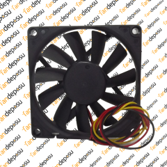 M FAN DA08015B12MF  80x80x15mm 12V DC 0.20A PLASTİK KASA PLASTİK KANAT FAN