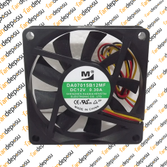 M FAN DA07015B12MF  70x70x15mm 12V DC 0.30A PLASTİK KASA PLASTİK KANAT FAN