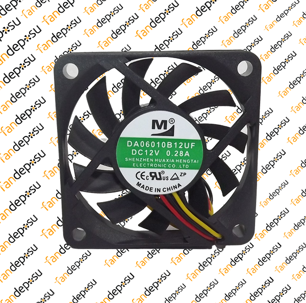 M FAN DA06010B12UF  60x60x10mm 12V DC 0.28A PLASTİK KASA PLASTİK KANAT FAN