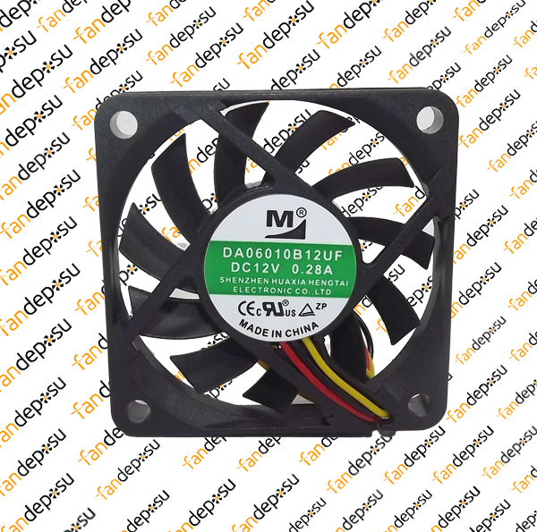 M FAN DA06010B12UF  60x60x10mm 12V DC 0.28A PLASTİK KASA PLASTİK KANAT FAN