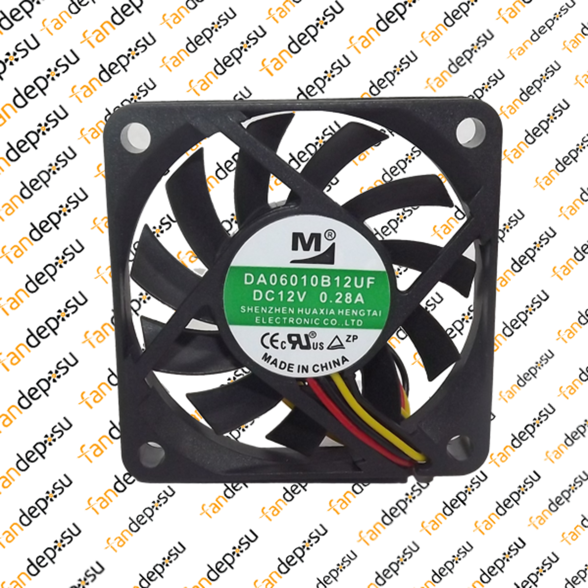 M FAN DA06010B12UF  60x60x10mm 12V DC 0.28A PLASTİK KASA PLASTİK KANAT FAN