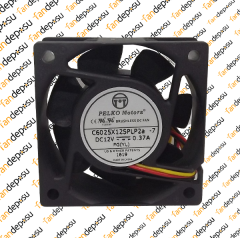 PELKO C6025X12SPLP2a-7  60x60x25mm 12V DC 0.37A PLASTİK KASA PLASTİK KANAT FAN