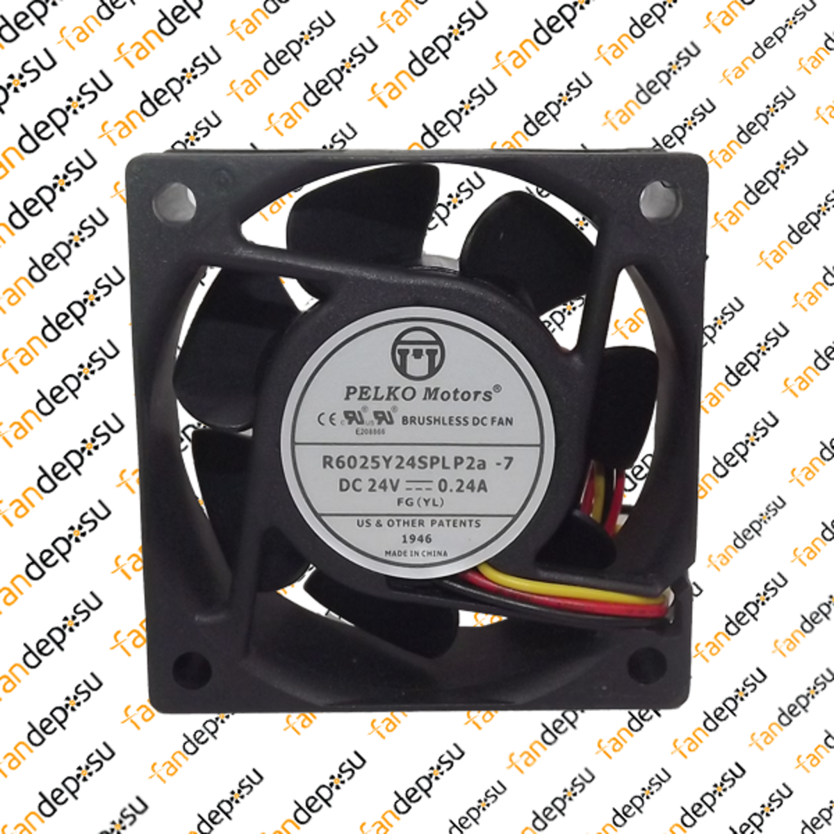 PELKO R6025Y24SPLP2a-7  60x60x25mm 24V DC 0.24A PLASTİK KASA PLASTİK KANAT FAN