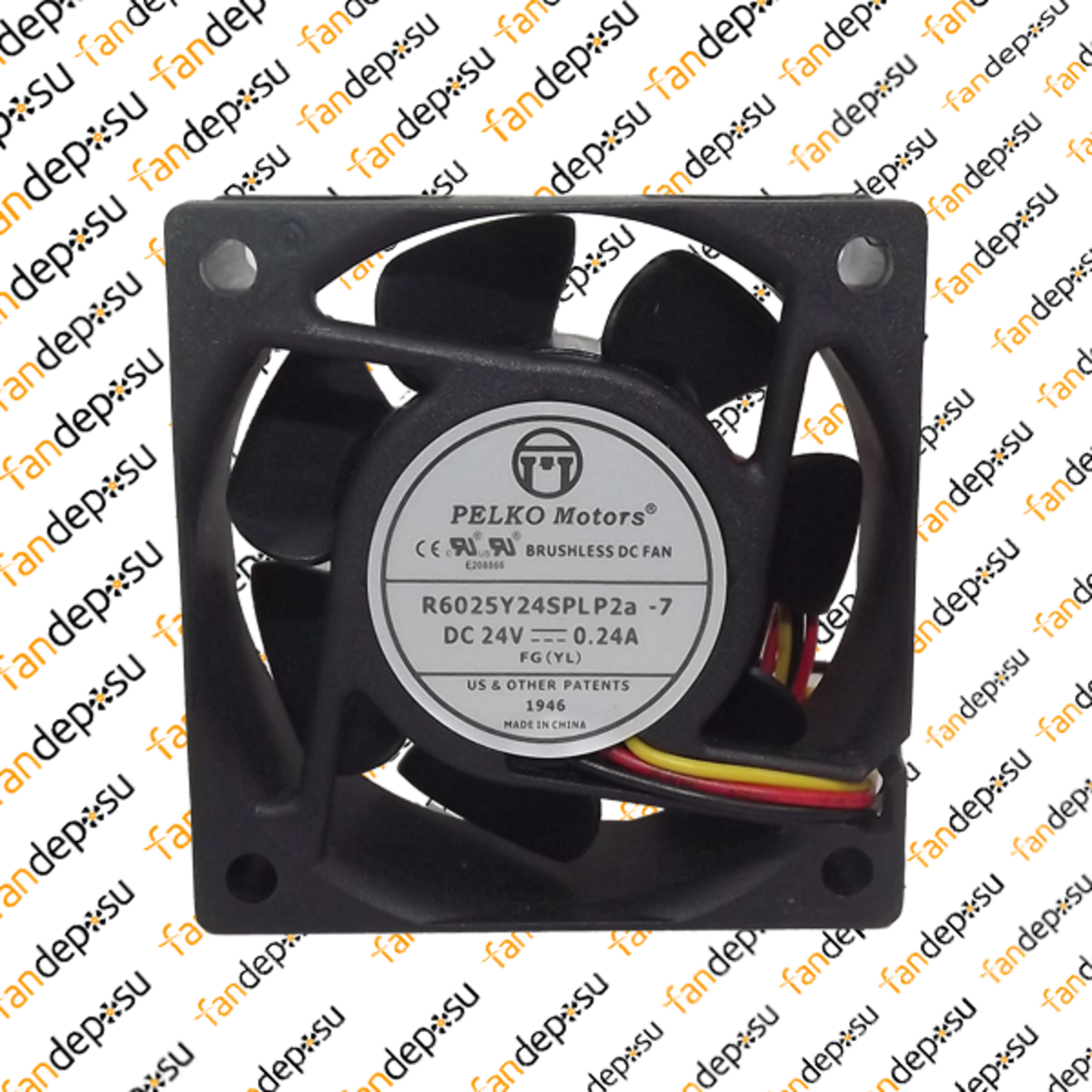 PELKO R6025Y24SPLP2a-7  60x60x25mm 24V DC 0.24A PLASTİK KASA PLASTİK KANAT FAN