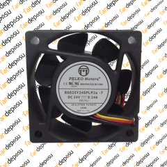 PELKO R6025Y24SPLP2a-7  60x60x25mm 24V DC 0.24A PLASTİK KASA PLASTİK KANAT FAN