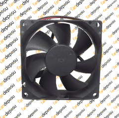 PELKO R8025Y12BPLP2a-7  80x80x25mm  12V DC 0.52A  PLASİK KASA PLASTİK KANAT FAN