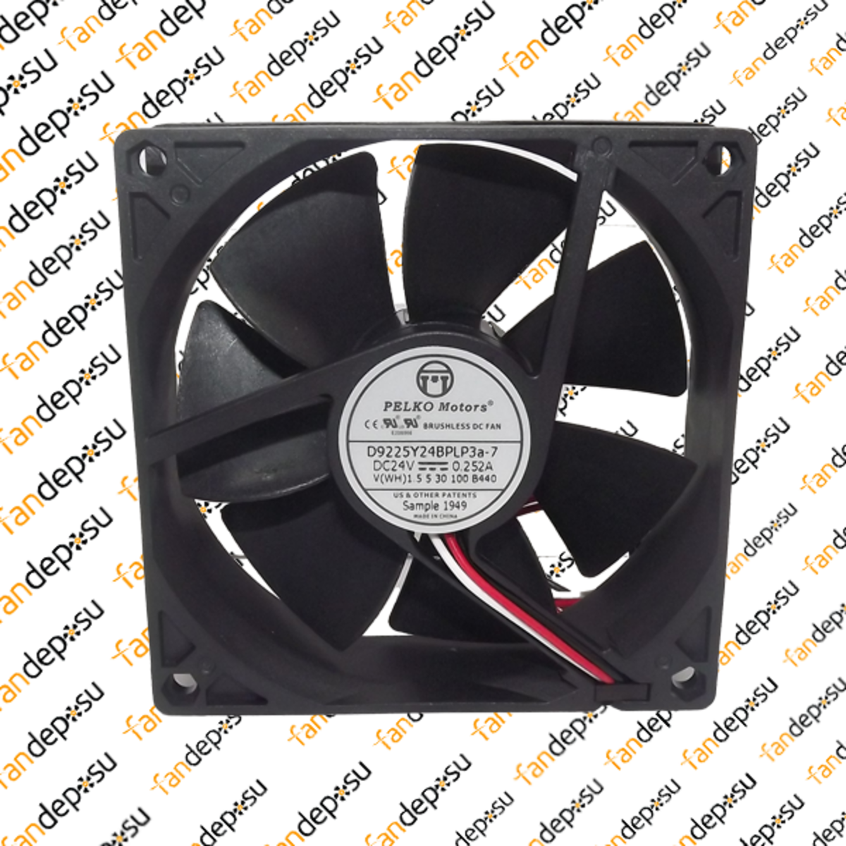 PELKO D9225Y24BPLP3a-7  92x92x25mm 24V DC 0.25A FAN