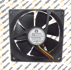 PELKO C9225X12SPLP2a-7  92x92x25mm  12VDC 0.35A PLASTİK KASA PLASTİK KANAT FAN