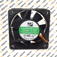 M FAN DA06025B24UF  60x60x25mm 24V DC 0.25A PLASTİK KASA PLASTİK KANAT FAN