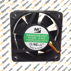 M FAN DA06025B24UF  60x60x25mm 24V DC 0.25A PLASTİK KASA PLASTİK KANAT FAN