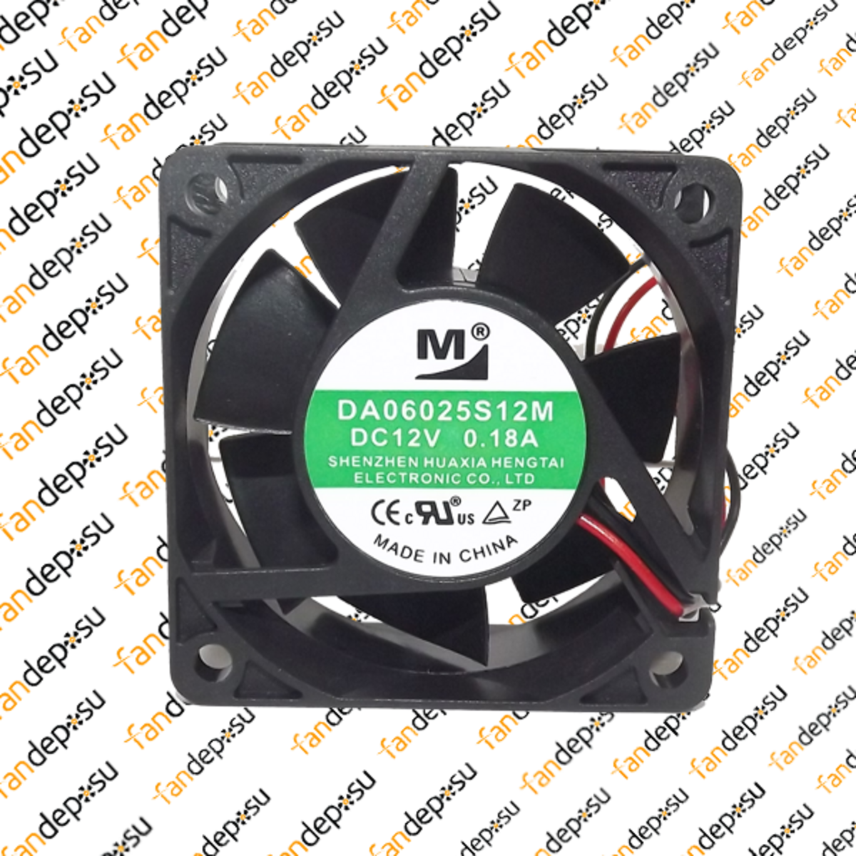 M FAN DA06025S12M  60x60x25mm 12V DC 0.18A PLASTİK KASA PLASTİK KANAT FAN