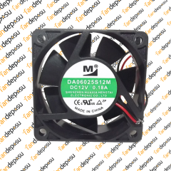 M FAN DA06025S12M  60x60x25mm 12V DC 0.18A PLASTİK KASA PLASTİK KANAT FAN