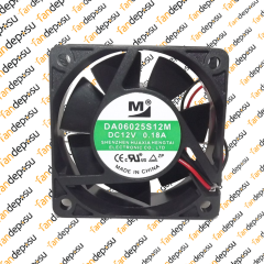 M FAN DA06025S12M  60x60x25mm 12V DC 0.18A PLASTİK KASA PLASTİK KANAT FAN