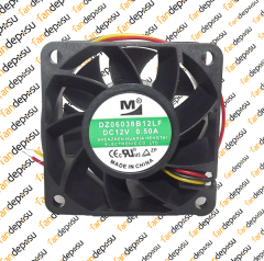 M FAN DZ06038B12LF  60x60x38mm 12V DC 0.50A PLASTİK KASA PLASTİK KANAT FAN