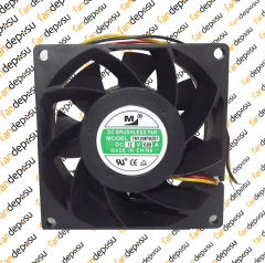 M FAN YM1208PMZB1  80x80x38mm 12V DC 0.69A  PLASTİK KASA PLASTİK PERVANE FAN