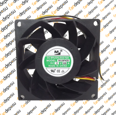 M FAN YM1208PMZB1  80x80x38mm 12V DC 0.69A  PLASTİK KASA PLASTİK PERVANE FAN