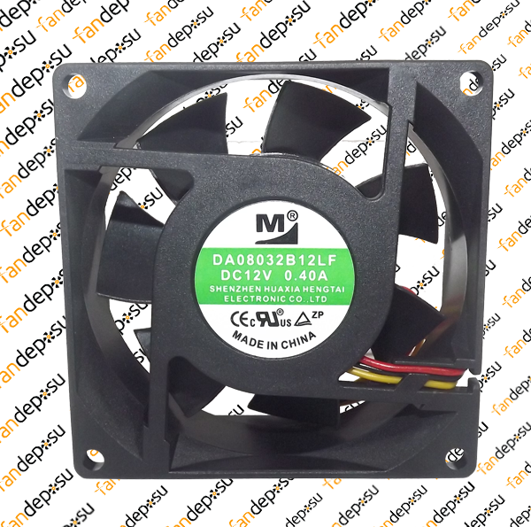 M FAN DA08032B12LF  80x80x32mm 12V DC 0.40A PLASTİK KASA PLASTİK PERVANE FAN