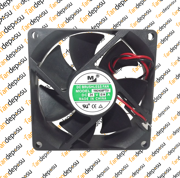 M FAN YM2408PTS1  80x80x25mm 24V DC 0.14A PLASTİK KASA PLASTİK KANAT FAN