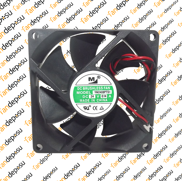 M FAN YM2408PTS1  80x80x25mm 24V DC 0.14A PLASTİK KASA PLASTİK KANAT FAN