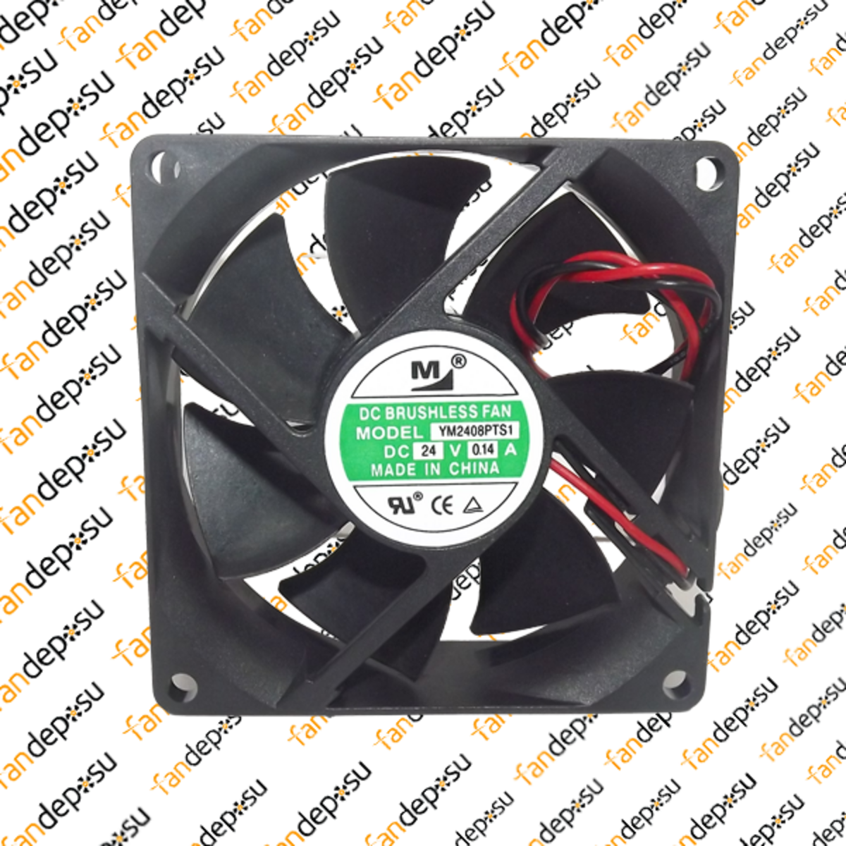 M FAN YM2408PTS1  80x80x25mm 24V DC 0.14A PLASTİK KASA PLASTİK KANAT FAN