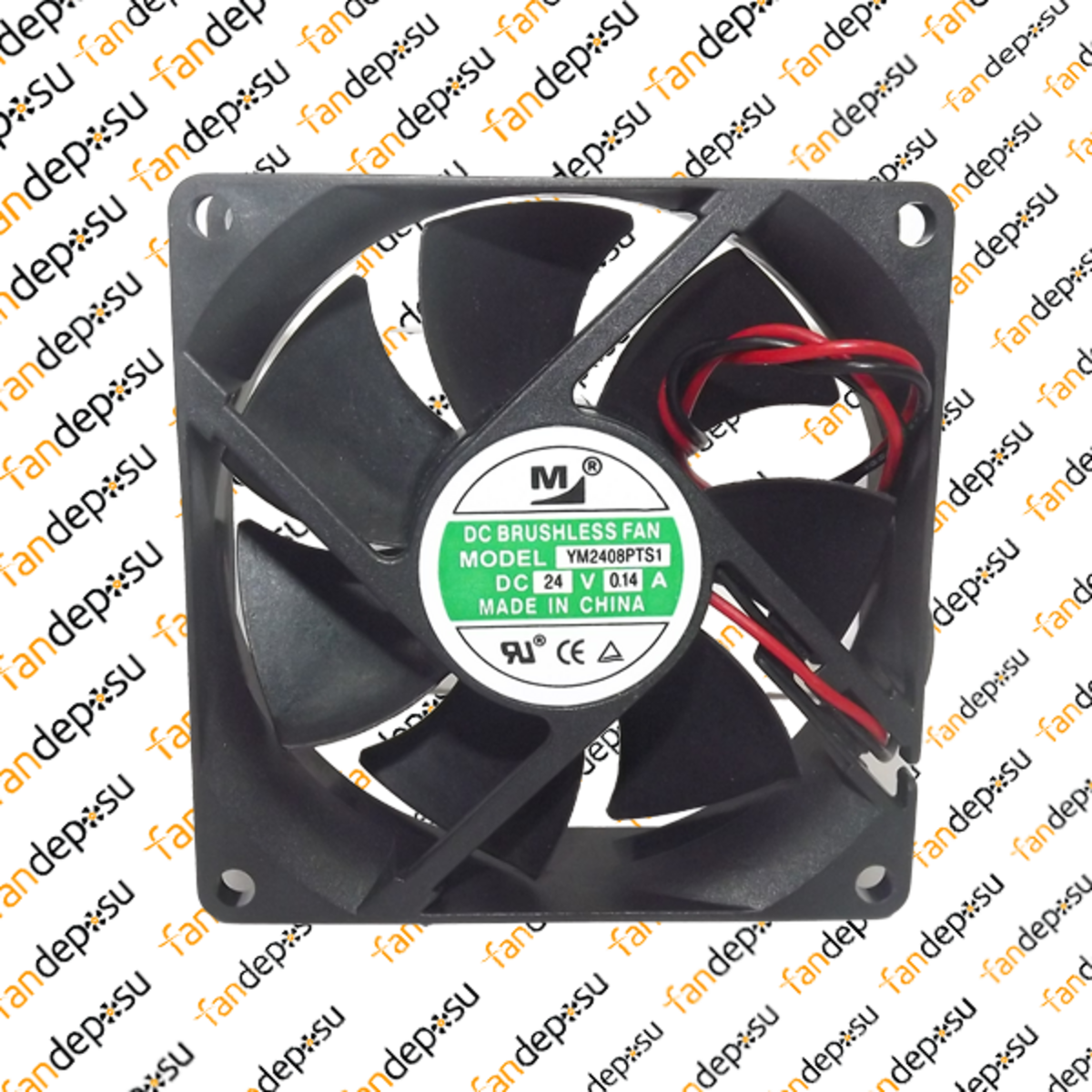 M FAN YM2408PTS1  80x80x25mm 24V DC 0.14A PLASTİK KASA PLASTİK KANAT FAN