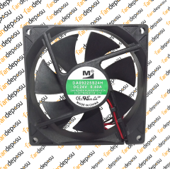 M FAN DA09225S24H  92x92x25mm 24V DC 0.40A PLASTİK KASA PLASTİK KANAT FAN