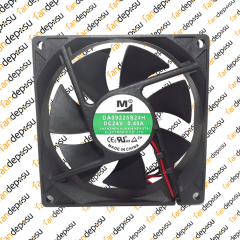 M FAN DA09225S24H  92x92x25mm 24V DC 0.40A PLASTİK KASA PLASTİK KANAT FAN