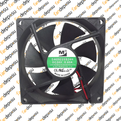 M FAN DA09225S24H  92x92x25mm 24V DC 0.40A PLASTİK KASA PLASTİK KANAT FAN