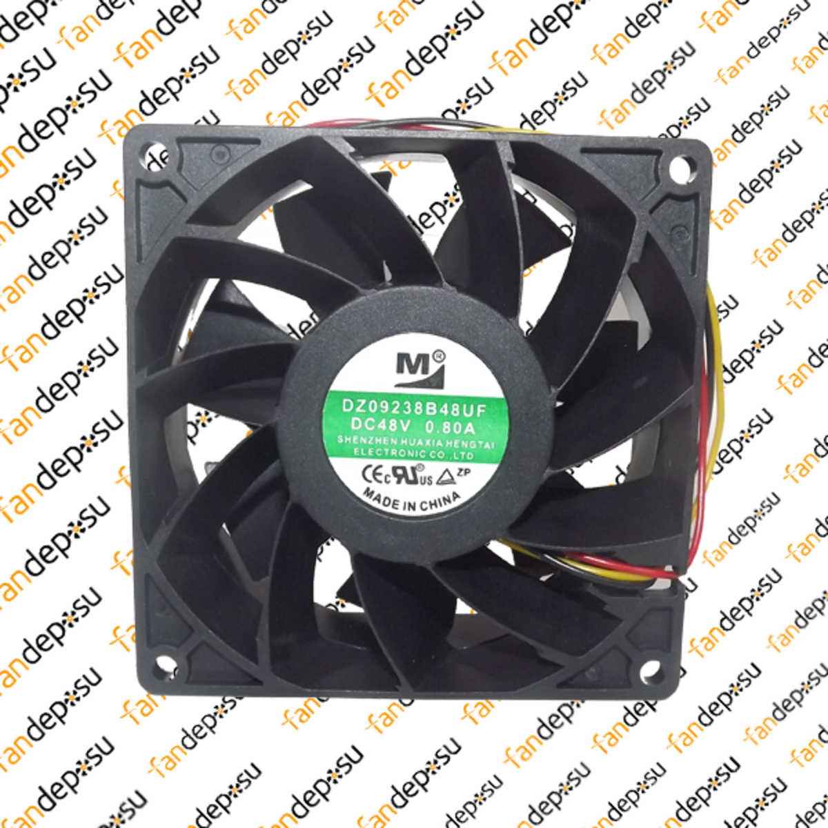 M FAN DZ09238B48UF  92x92x38mm 48V DC 0.80A PLASTİK KASA PLASTİK KANAT FAN