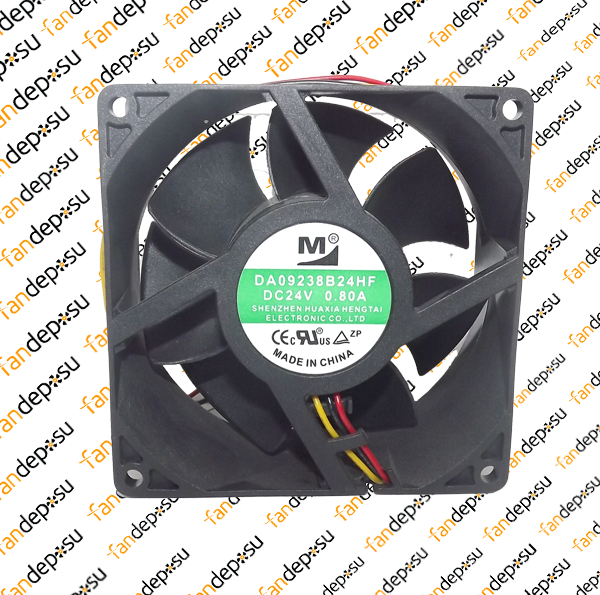 M FAN DA09238B24HF  92x92x38mm 24V DC 0.80A PLASTİK KASA PLASTİK KANAT FAN