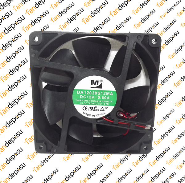 M FAN DA12038S12MA  120x120x38mm 12V DC 0.60A PLASTİK KASA PLASTİK KANAT FAN