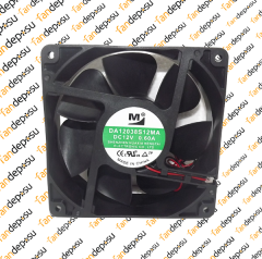 M FAN DA12038S12MA  120x120x38mm 12V DC 0.60A PLASTİK KASA PLASTİK KANAT FAN