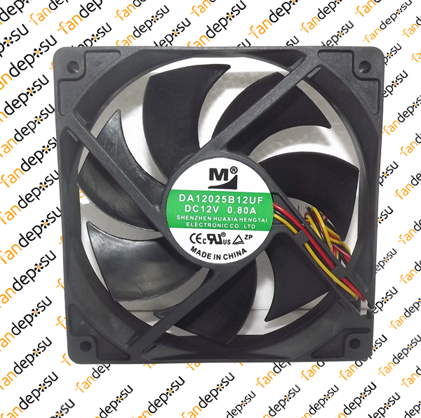 M FAN DA12025B12UF  120x120x25mm 12V DC 0.80A PLASTİK KASA PLASTİK KANAT FAN